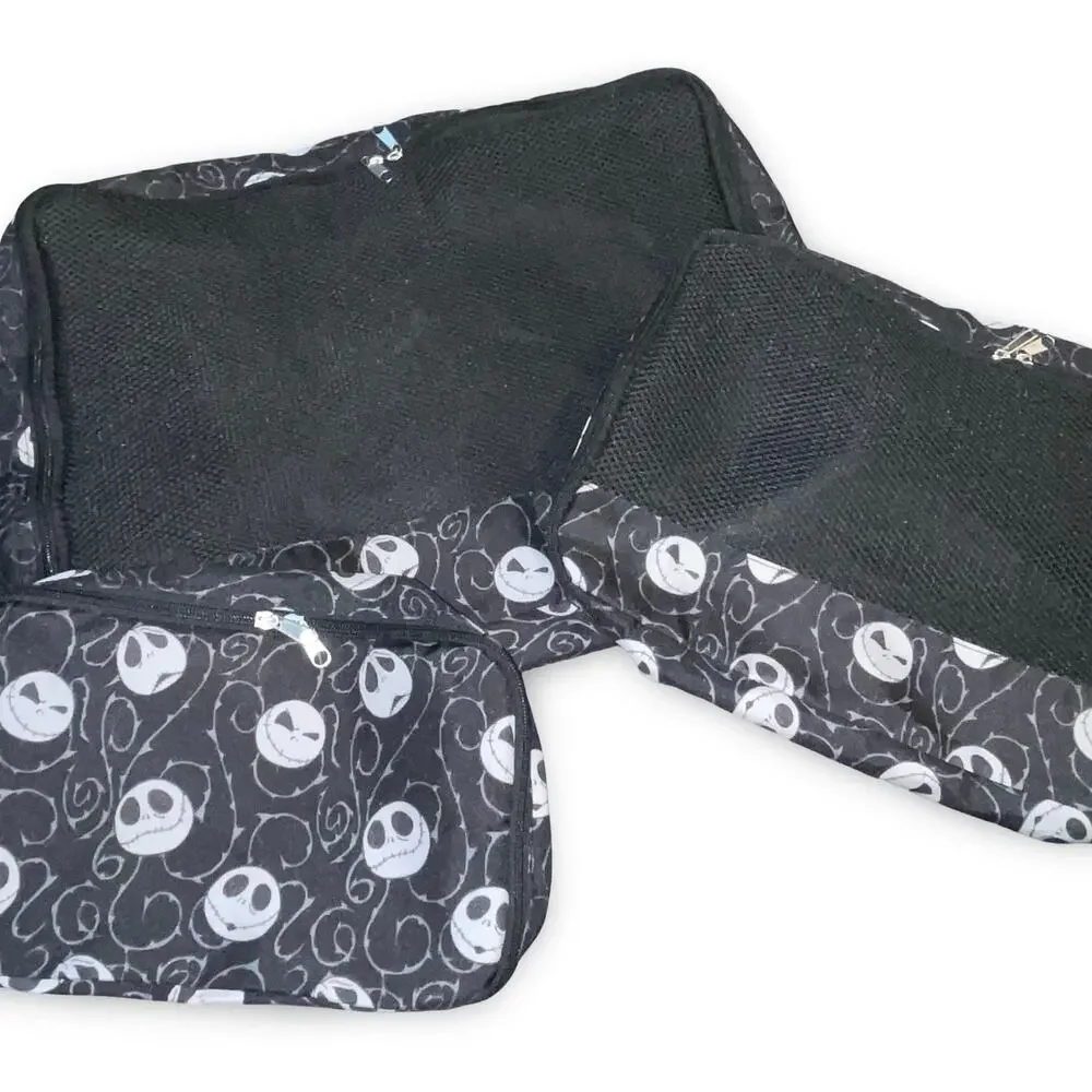 Disney Nightmare Before Christmas Travel Set - 3 Packing Cubes & Neck Pillow